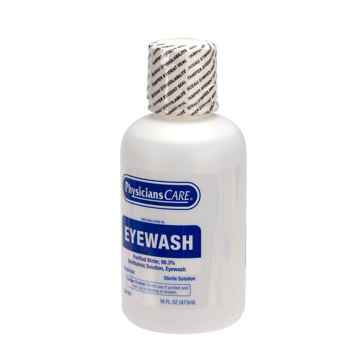 First Aid Only Eyewash Bottle, Screw Cap, 16 oz.