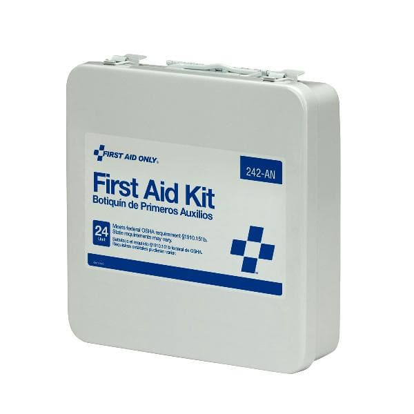 24 Unit First Aid Kit, Metal Case