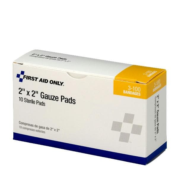 2"x2" Sterile Gauze Pads, 10/box