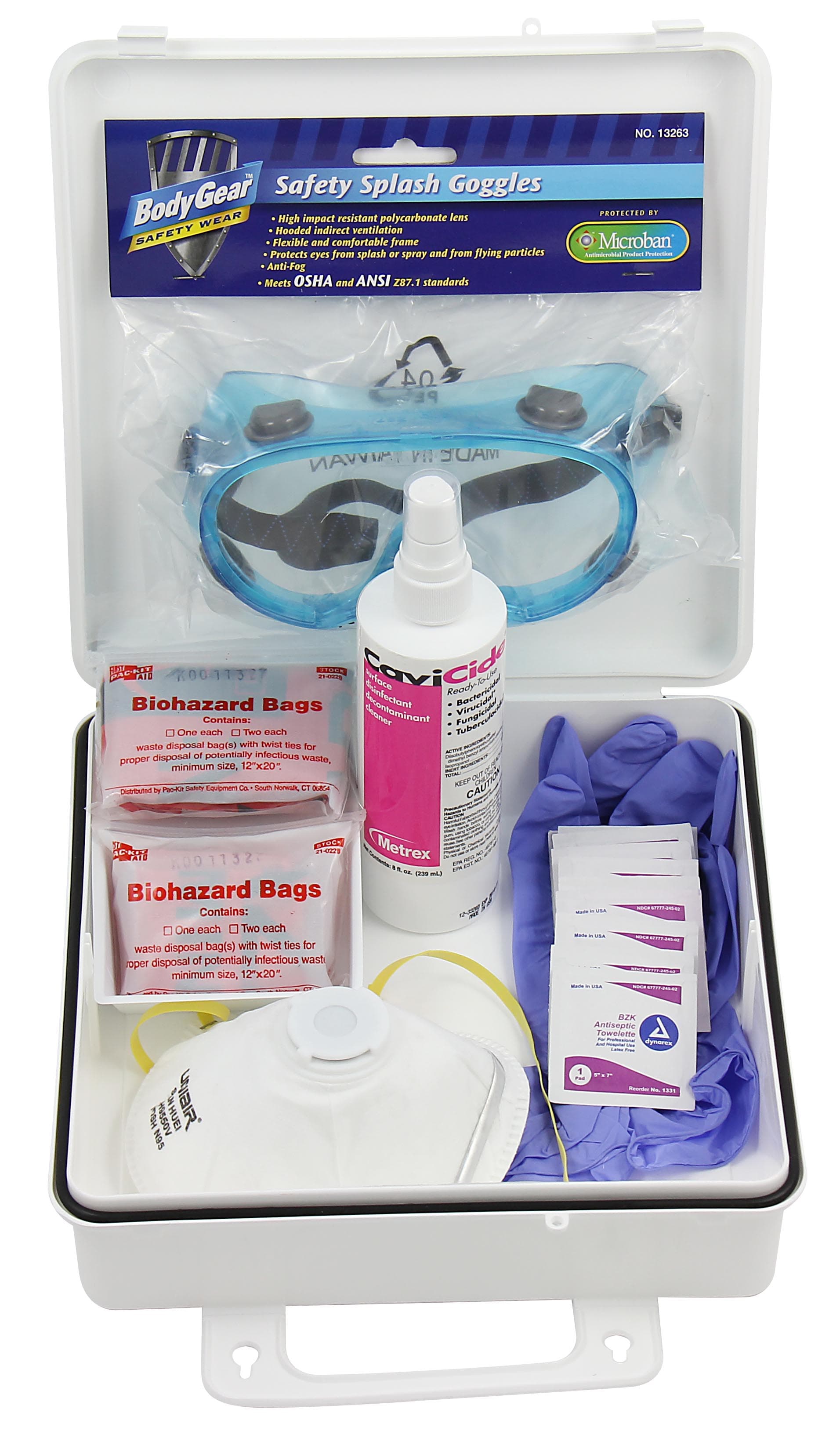 HPS Hanta Virus Clean Up Kit, Plastic Case