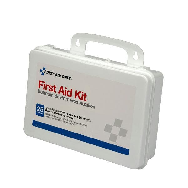 25 Person First Aid Kit, Plastic Case