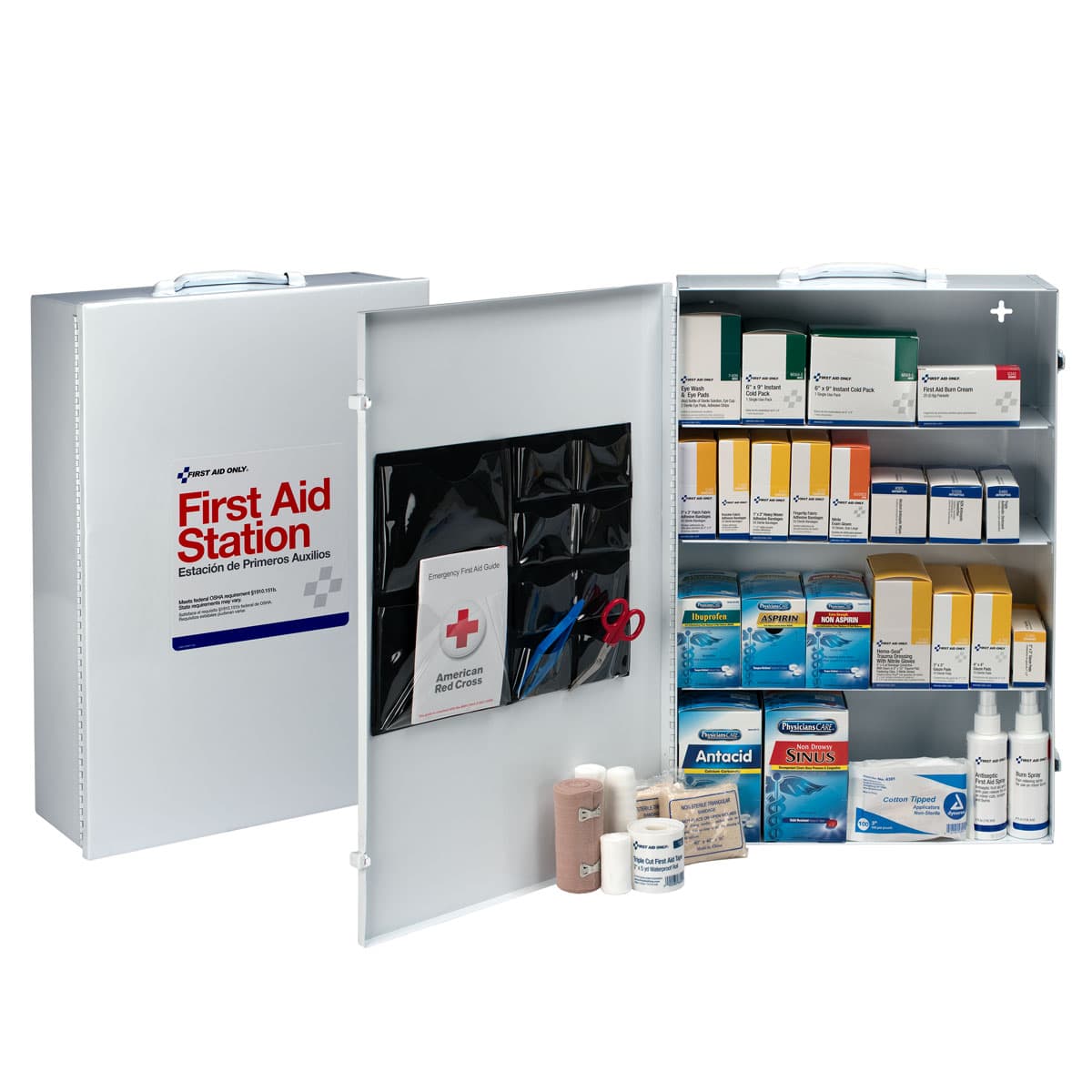 First Aid Only 4 Shelf First Aid Metal Cabinet