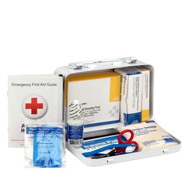 10 Person Vehicle First Aid Kit, Metal Case_3