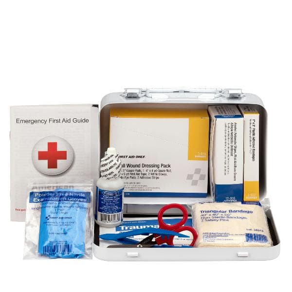 10 Person Vehicle First Aid Kit, Metal Case_4