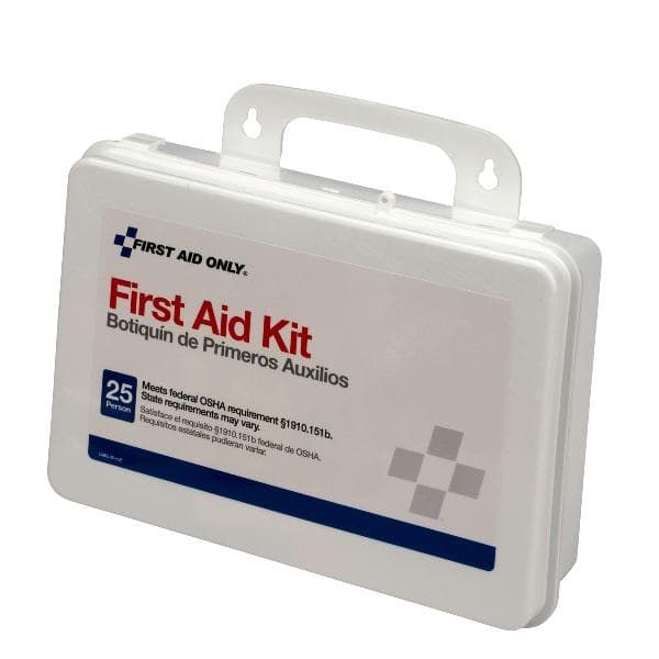 25 Person First Aid Kit Plastic, Custom Logo