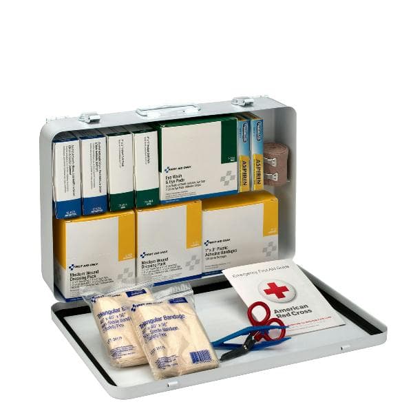 50 Person Vehicle First Aid Kit, Metal Case_3