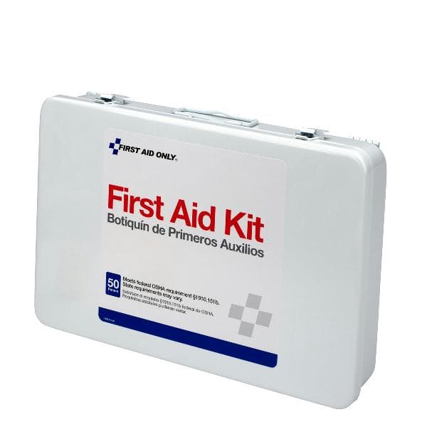 50 Person Vehicle First Aid Kit, Metal Case_0