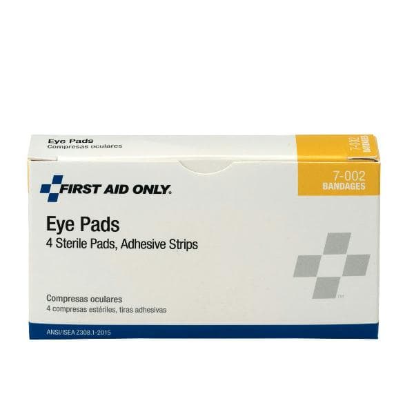 First Aid Only Eye Pads with Adhesive Strips, 4/box