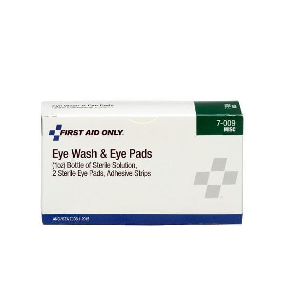 First Aid Only 1 oz. Eyewash, Eyepads & Adhesive Strips, 1 set/box_1