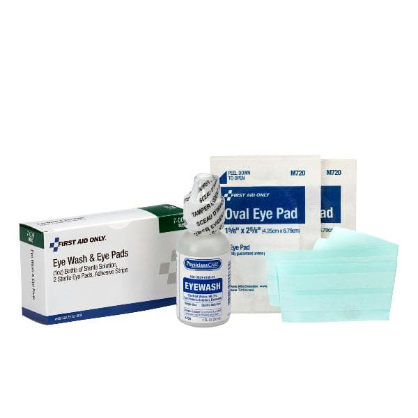 First Aid Only 1 oz. Eyewash, Eyepads & Adhesive Strips, 1 set/box_3