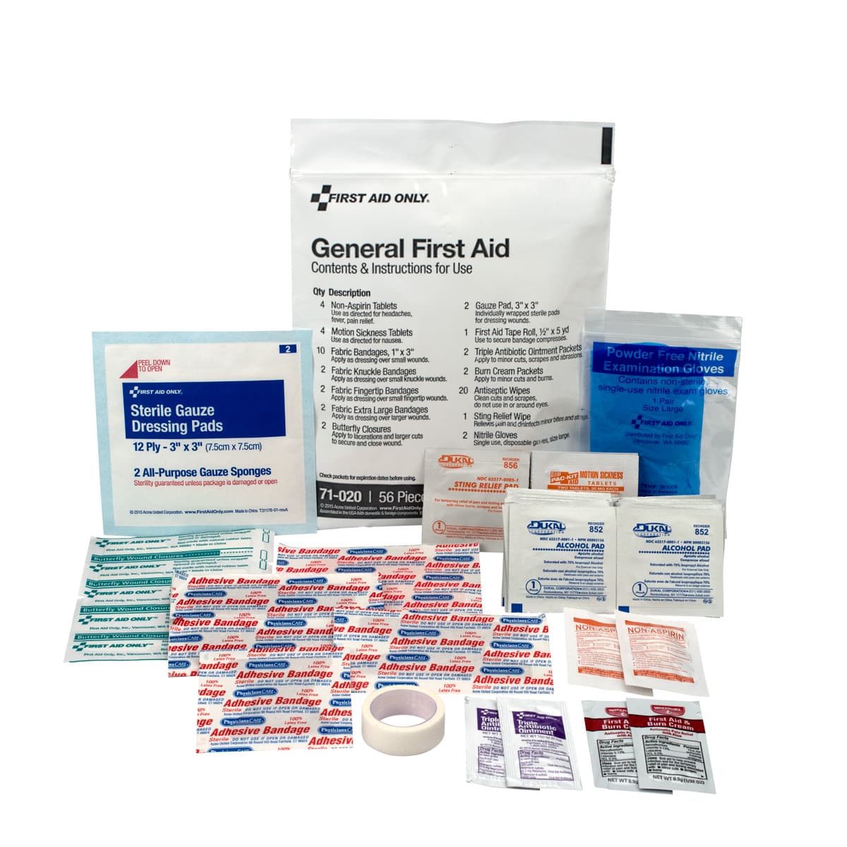 First Aid Triage Pack - General First Aid (with medications)