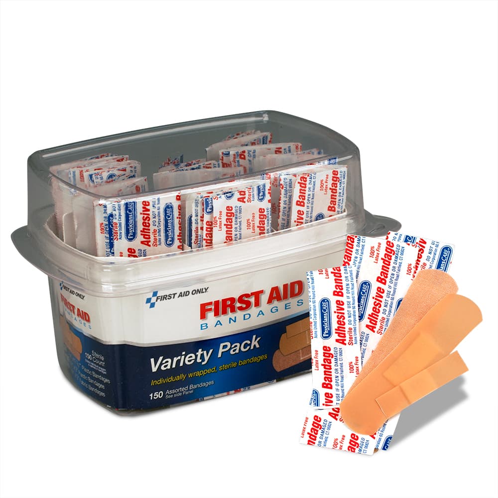 First Aid Only Assorted Bandage Box Kit:  150 Piece_0