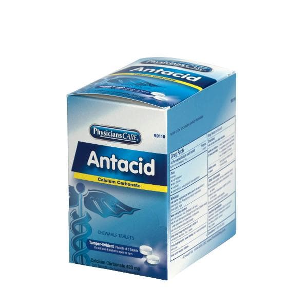 First Aid Only PhysiciansCare Antacid, 125x2/box