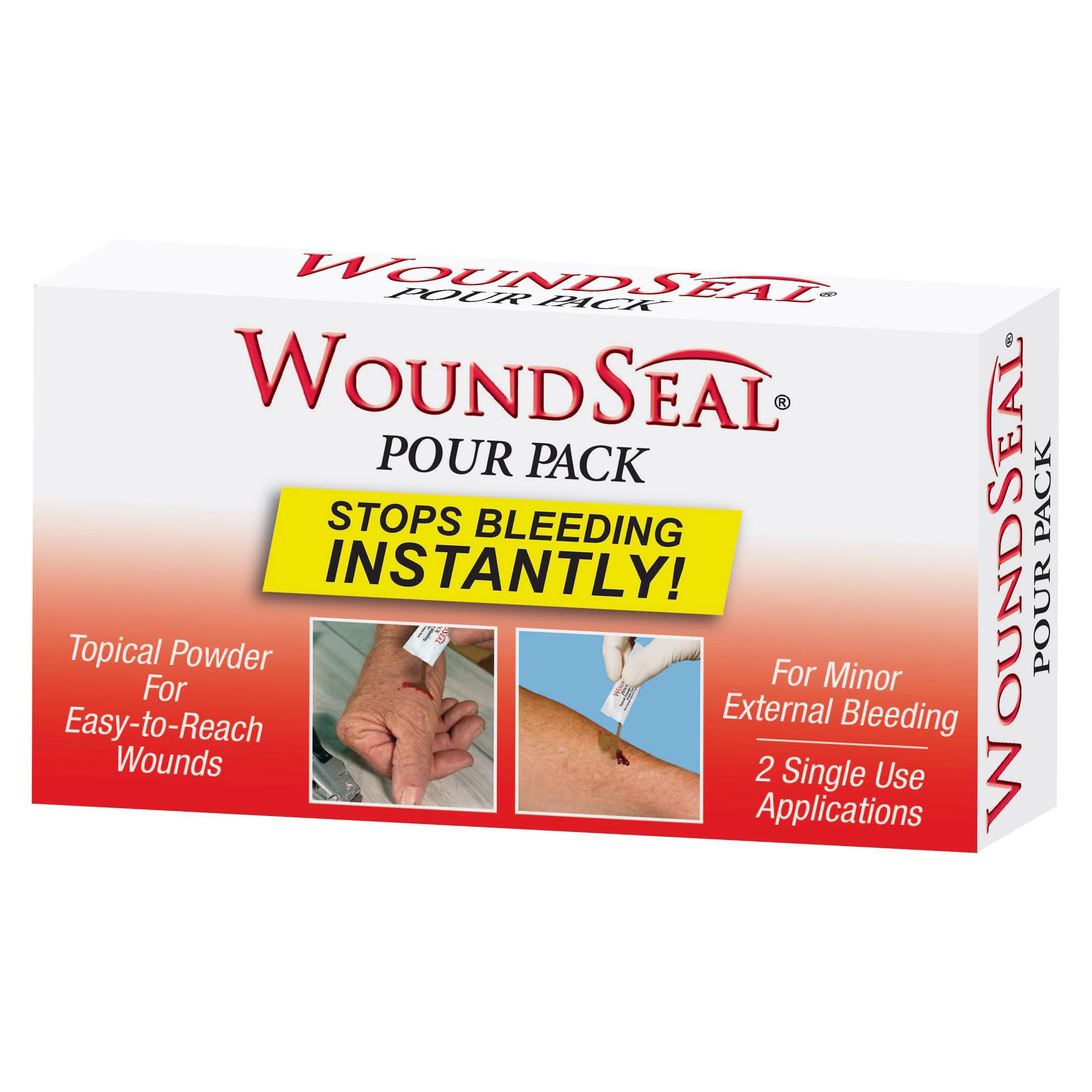 WoundSeal Blood Clot Powder, Pour Packs, 2/box