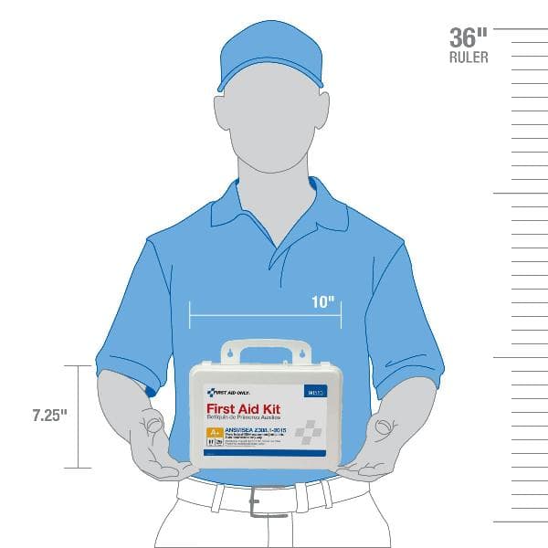 25 Person First Aid Kit, ANSI 2015 Class A+, Plastic Case_3