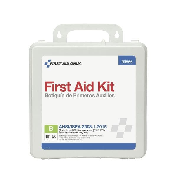 50 Person First Aid Kit, ANSI 2015 Class B, Plastic Case