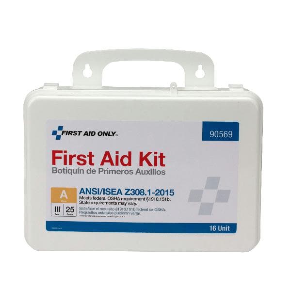 16 Unit First Aid Kit, ANSI 2015 Class A,  Plastic Case_2