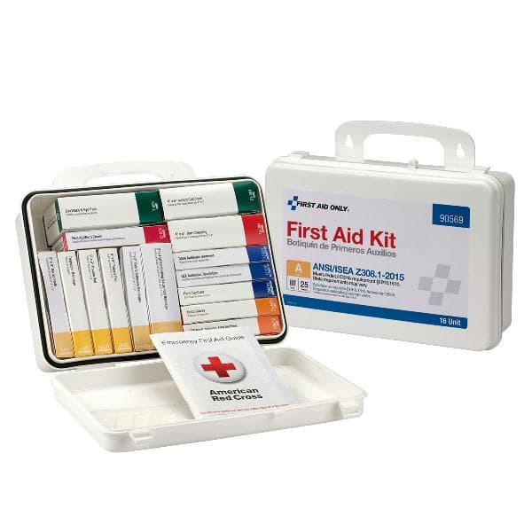 16 Unit First Aid Kit, ANSI 2015 Class A,  Plastic Case_6