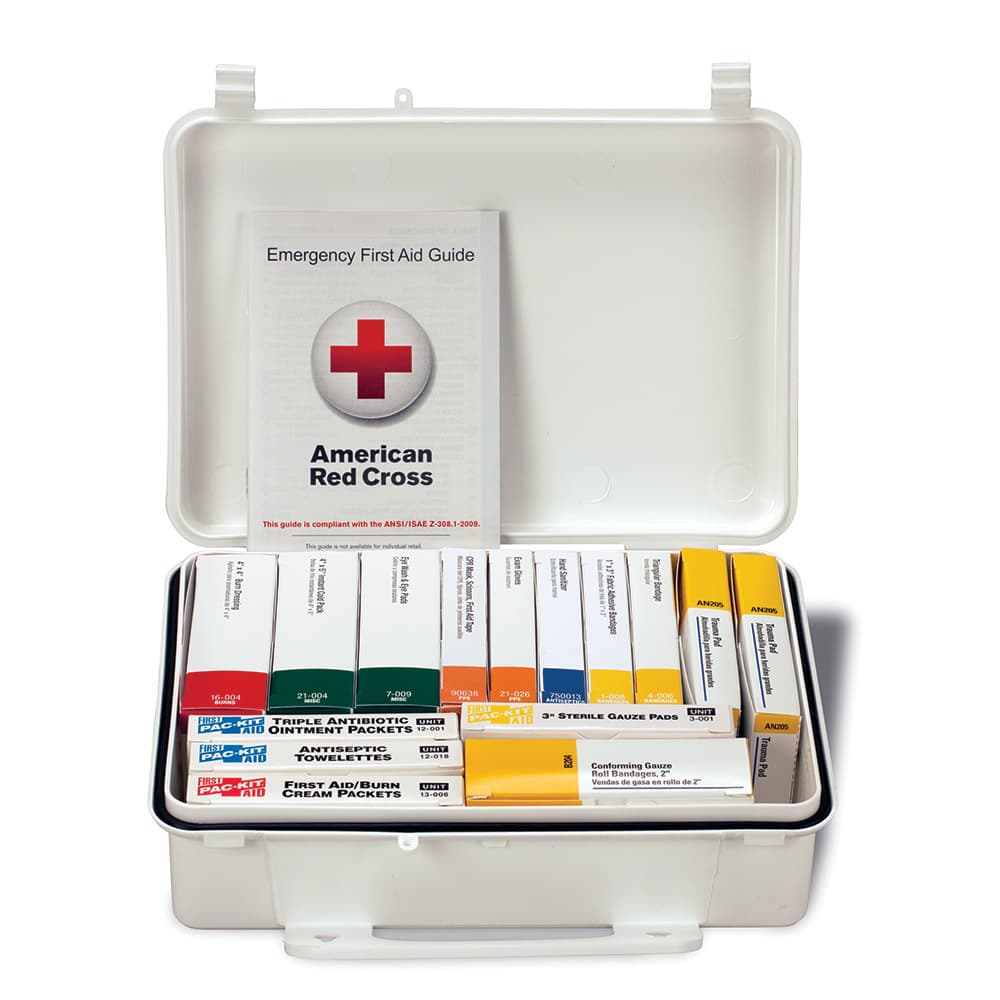 16 Unit First Aid Kit, ANSI 2015 Class A, Plastic Case