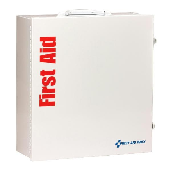 3 Shelf First Aid ANSI 2015 Class B+ Metal Cabinet, with Meds, Custom Logo_1