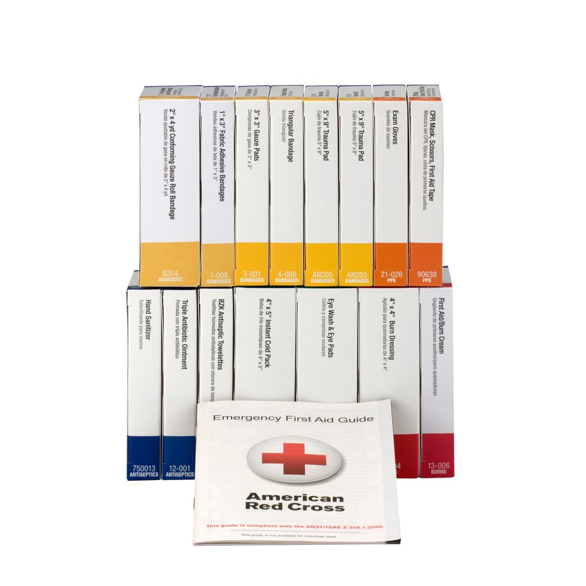 16 Unit First Aid Kit, ANSI 2015 Class A Refill Kit