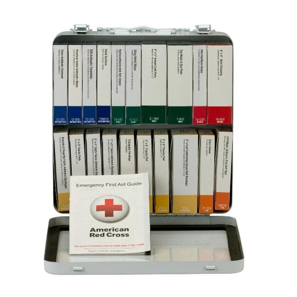 24 Unit First Aid Kit, ANSI 2015 Class A+,  Metal Case_4