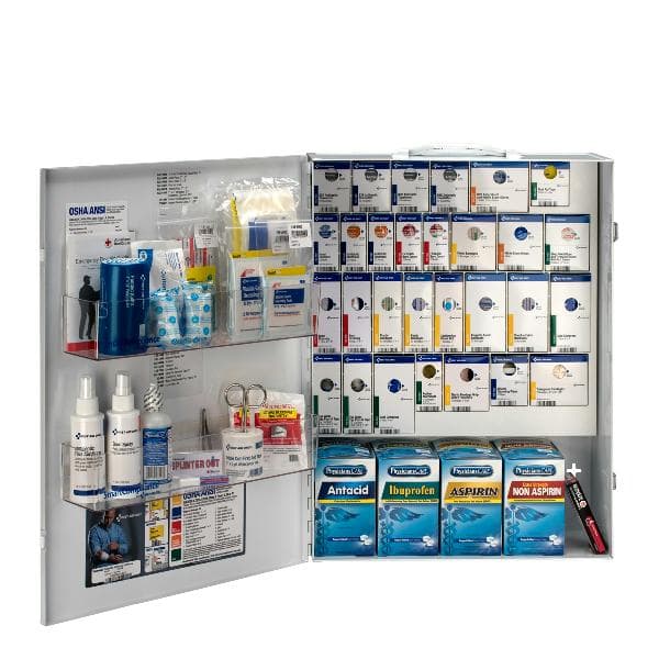 First Aid Only XL Metal SmartCompliance General Business First Aid Cabinet, ANSI 2021 Class B with Meds_3