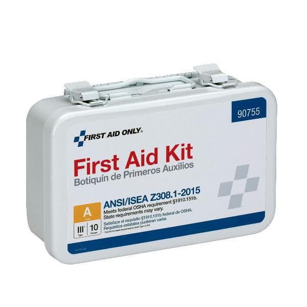 10 Person First Aid Kit, ANSI 2015 Class A, Metal, Custom Logo_1