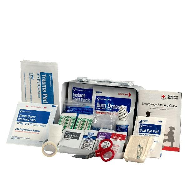 10 Person First Aid Kit, ANSI 2015 Class A, Metal, Custom Logo_3