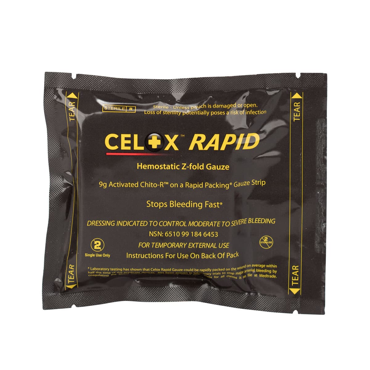 Celox Rapid 3"x5ft Z Fold Gauze