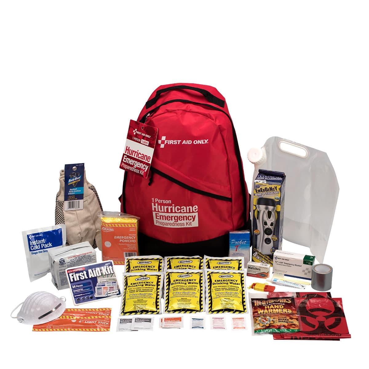 Emergency Preparedness Backpack Hurricane 1-Person