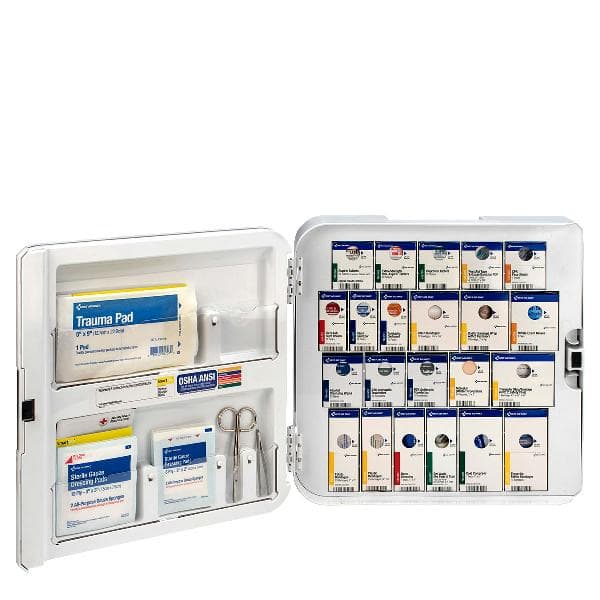 First Aid Only SmartCompliance Complete Cabinet with Meds, Plastic, ANSI 2021 Class A+_3