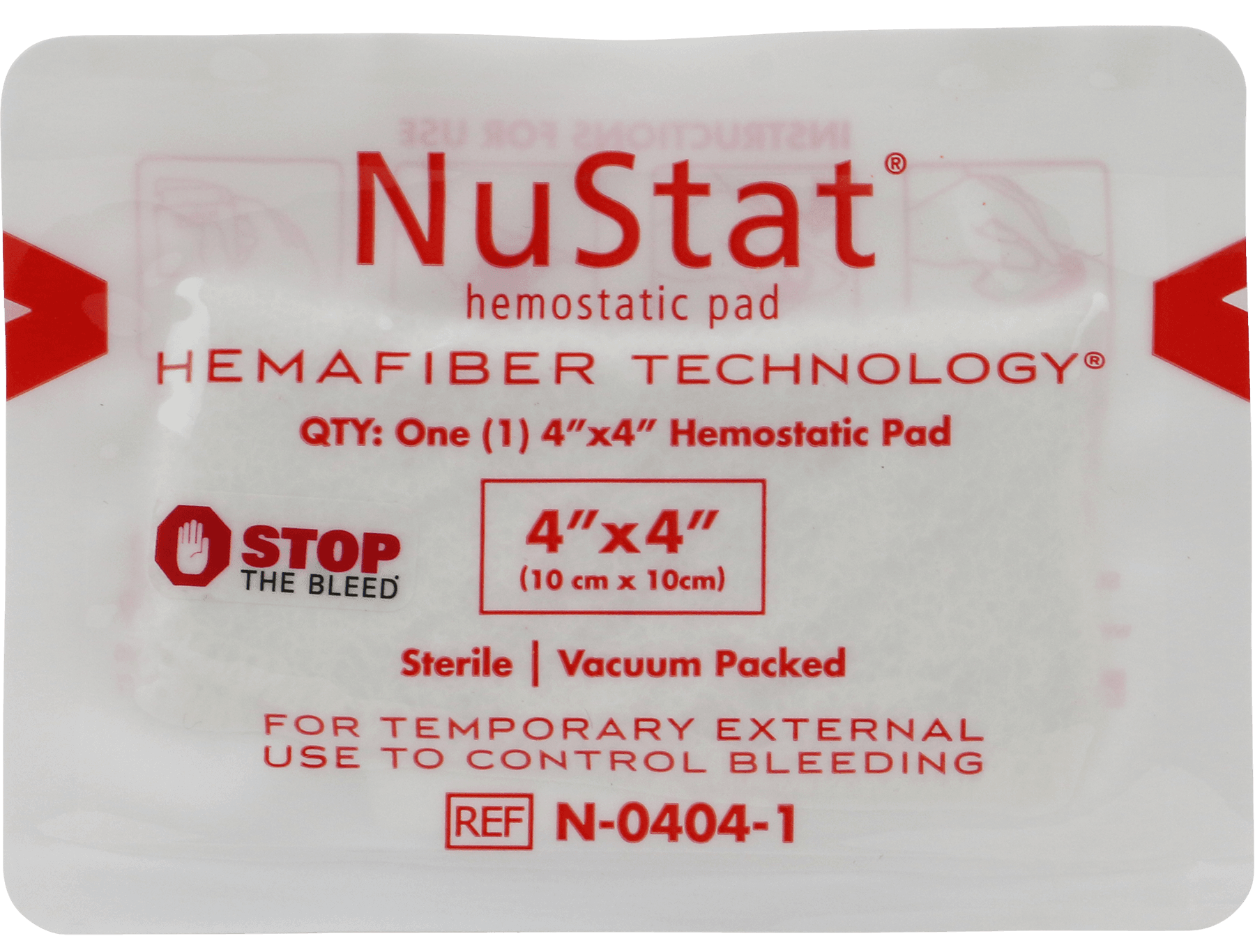 NuStat Hemostatic Gauze Pad, 4"x4"