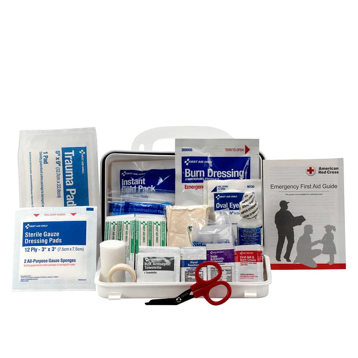 10 Person ANSI 2021 Class A, Plastic First Aid Kit