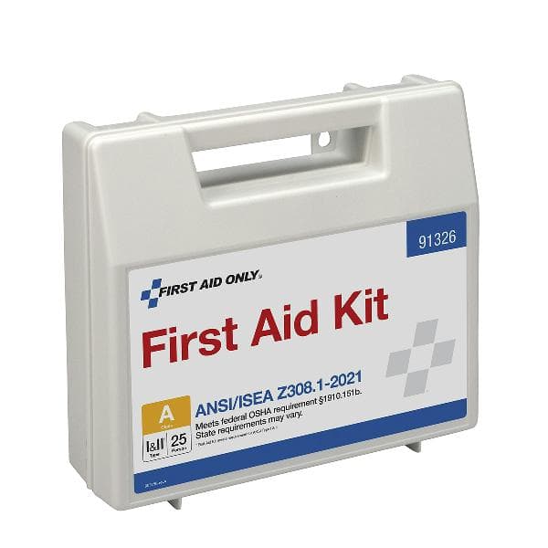 25 Person ANSI 2021 Class A, Plastic First Aid Kit with Dividers_1