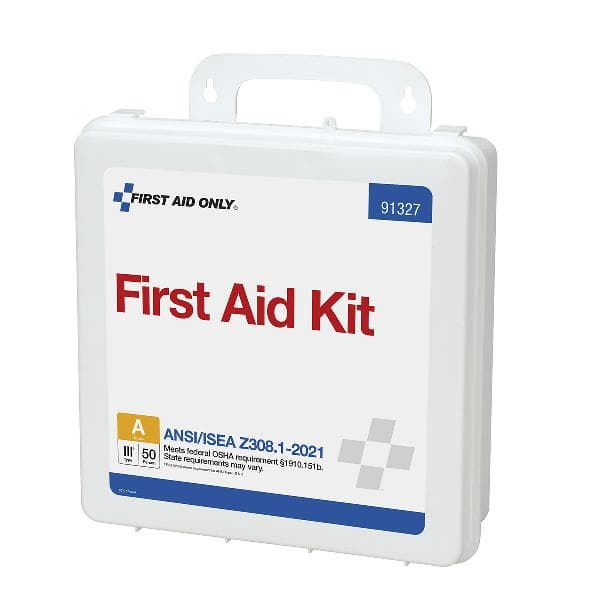 50 Person ANSI 2021 Class A, Plastic First Aid Kit