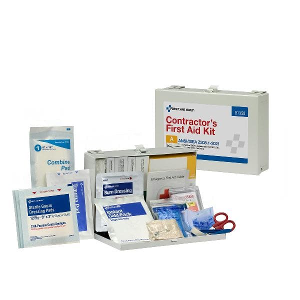 25 Person ANSI 2021 Class A, Contractor Metal First Aid Kit_5