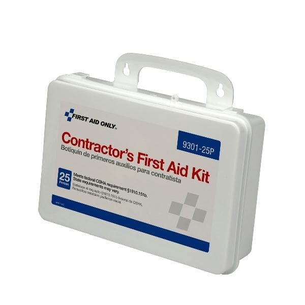 25 Person Contractor First Aid Kit, Plastic Case