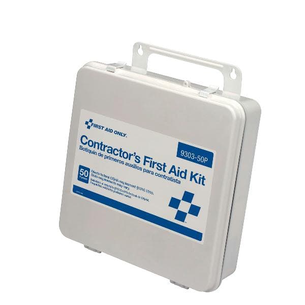 50 Person Contractor First Aid Kit, Plastic Case