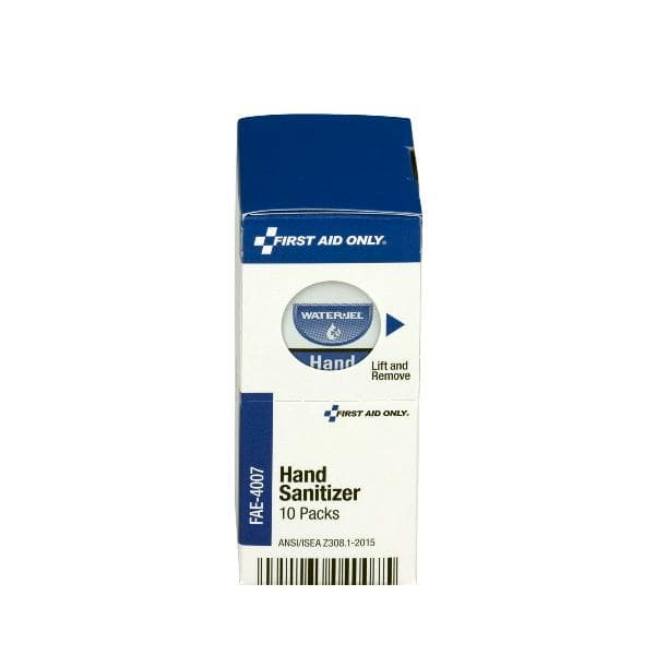 First Aid Only SC Refill Hand Sanitizer Packets, 10/box