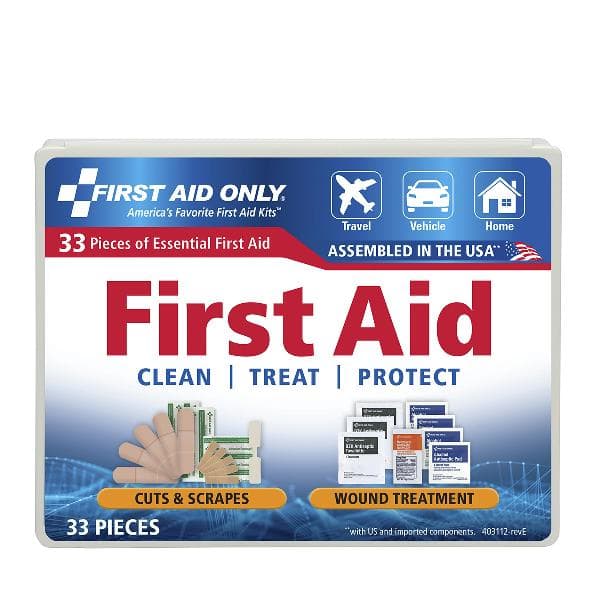 Personal First Aid Kit, 34 Piece, Plastic Case_2