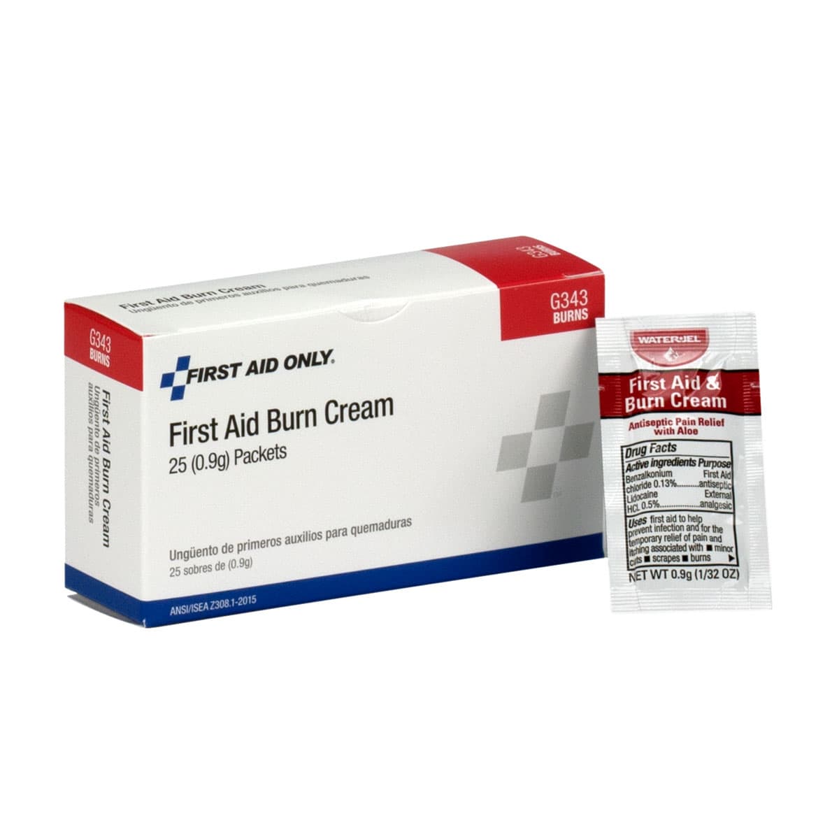 First Aid Only First Aid Burn Cream, 25/box