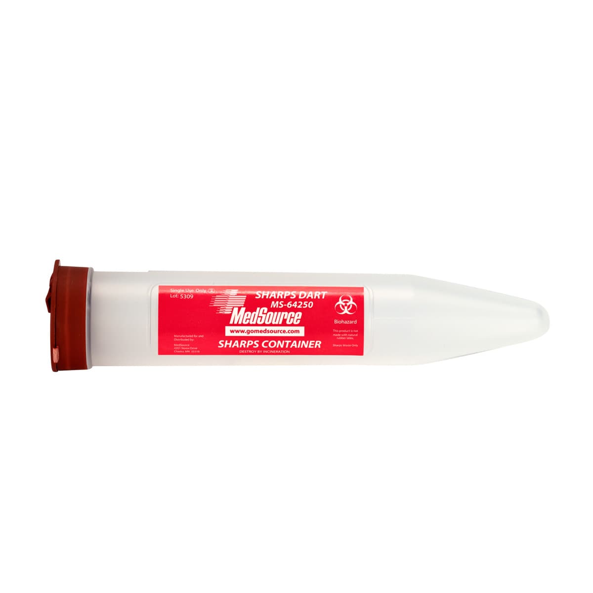 Sharps Single Use Tube