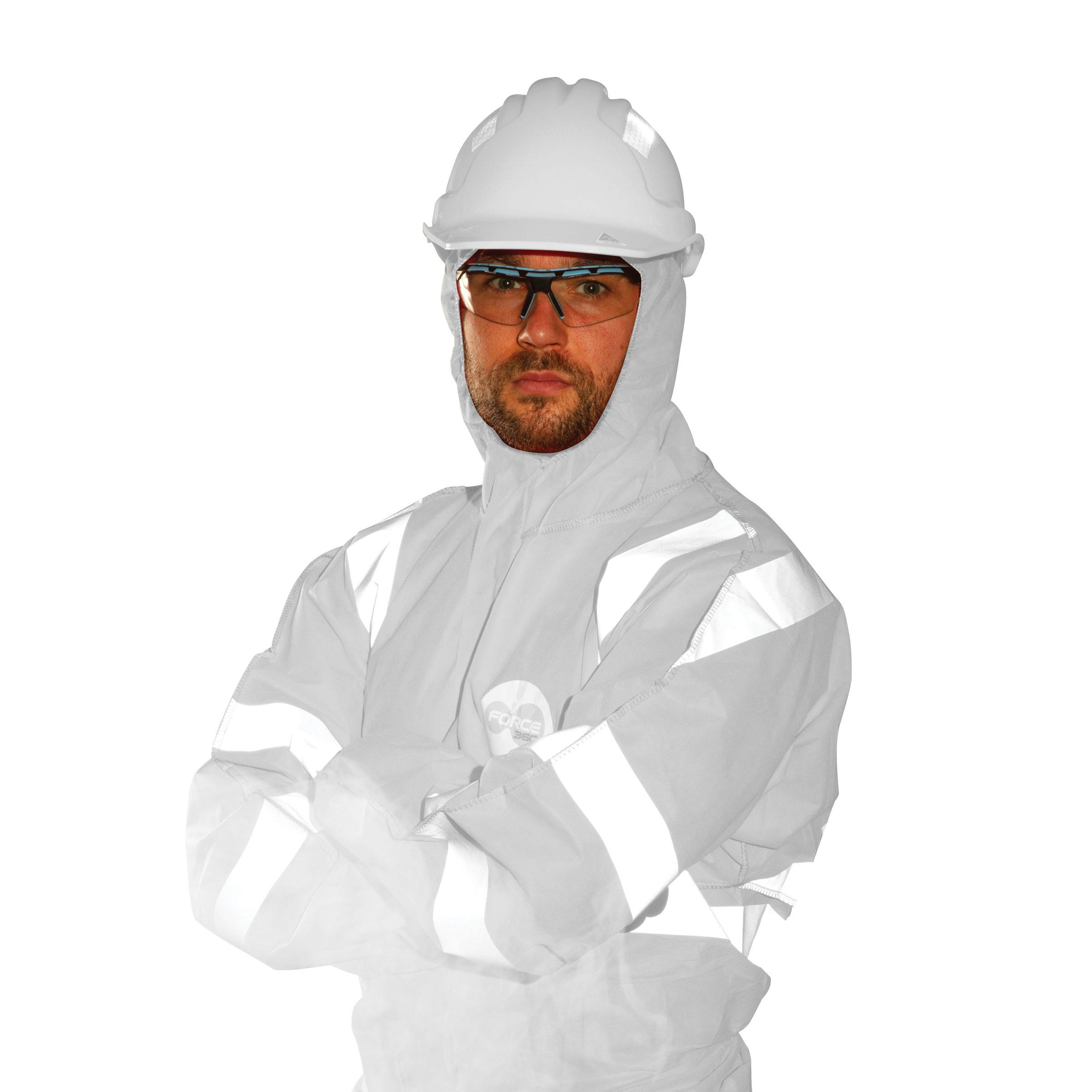 Force360 Repel HV Type 5/6 Microporous Coverall (White)