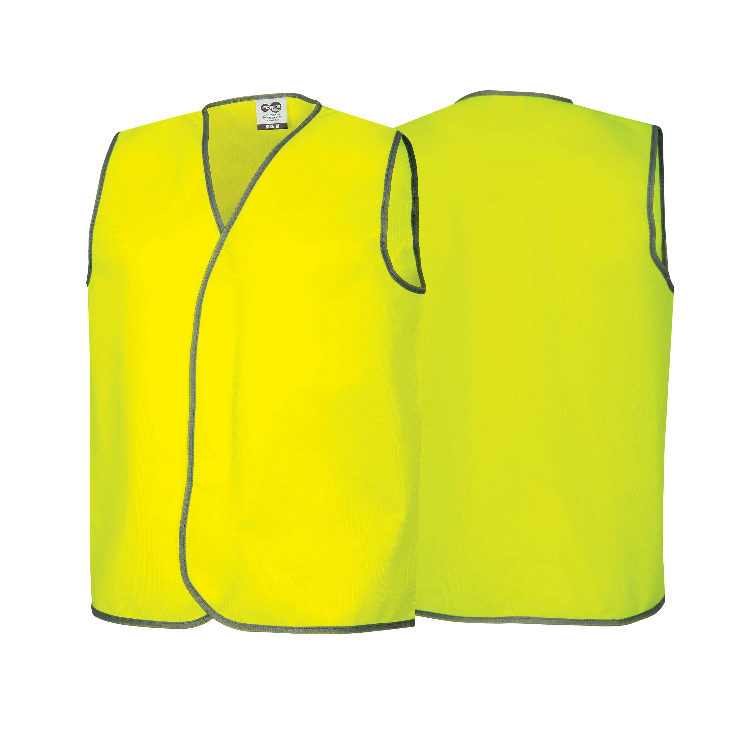Force360 Yellow Day Safety Vest (Hi-Vis Yellow)