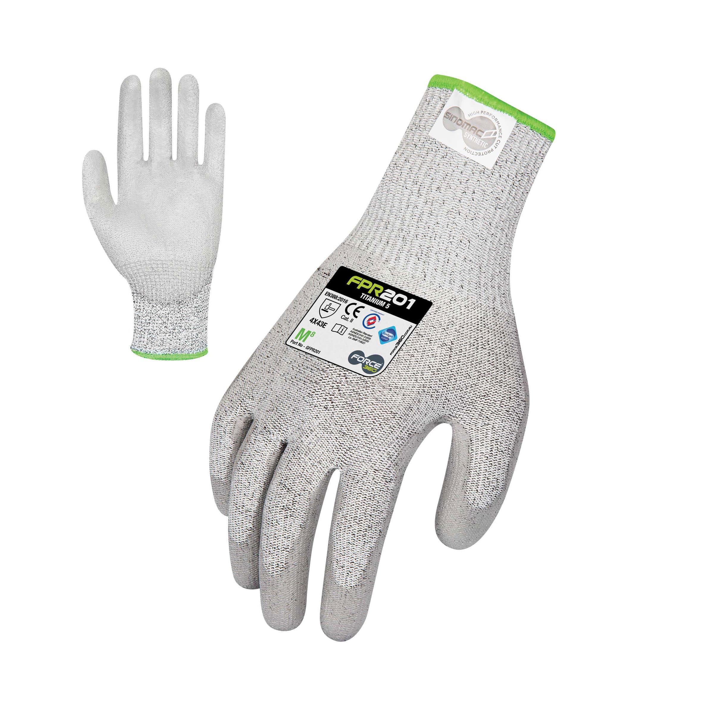 Force360 Titanium 5 Cut 5 PU Glove