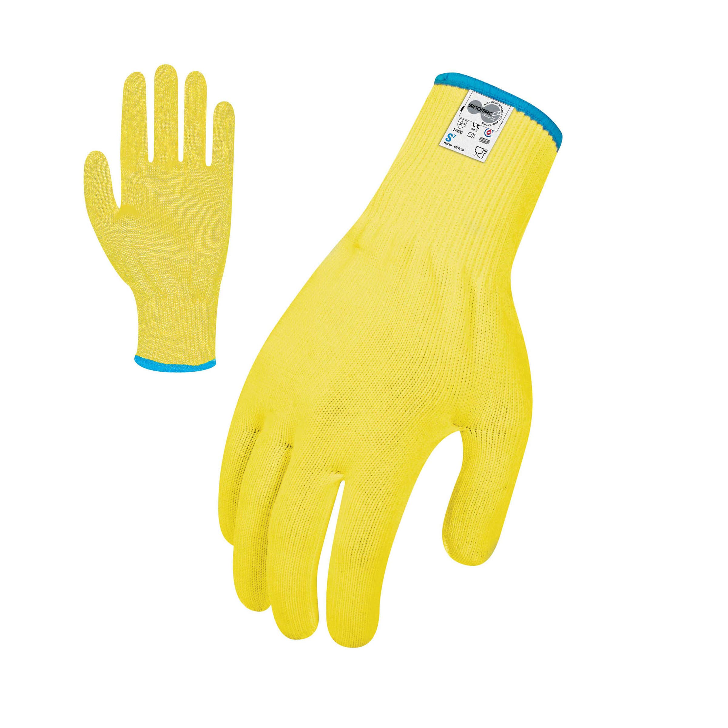 Force360 Cut 5 Hi-Vis Yellow Food 13 Gauge Glove_0