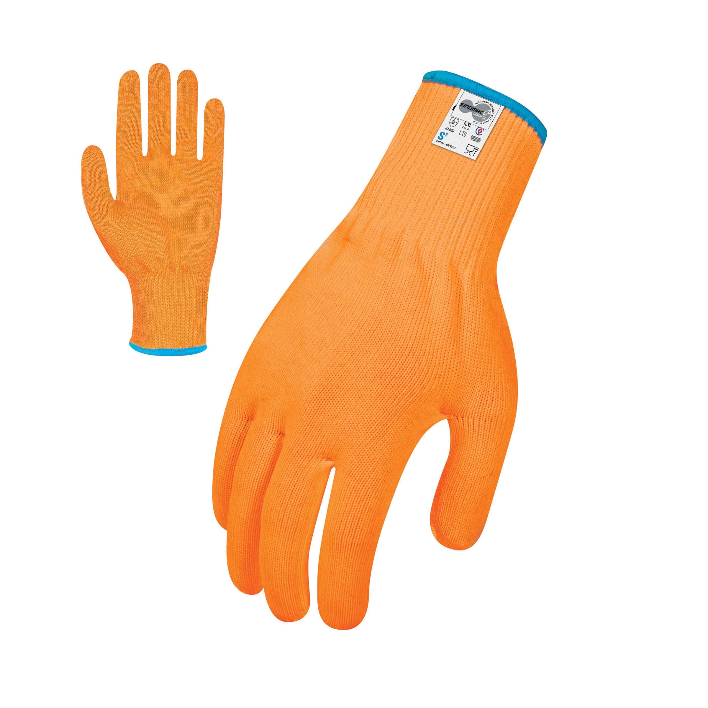 Force360 Cut 5 Hi-Vis Orange Food 13 Gauge Glove