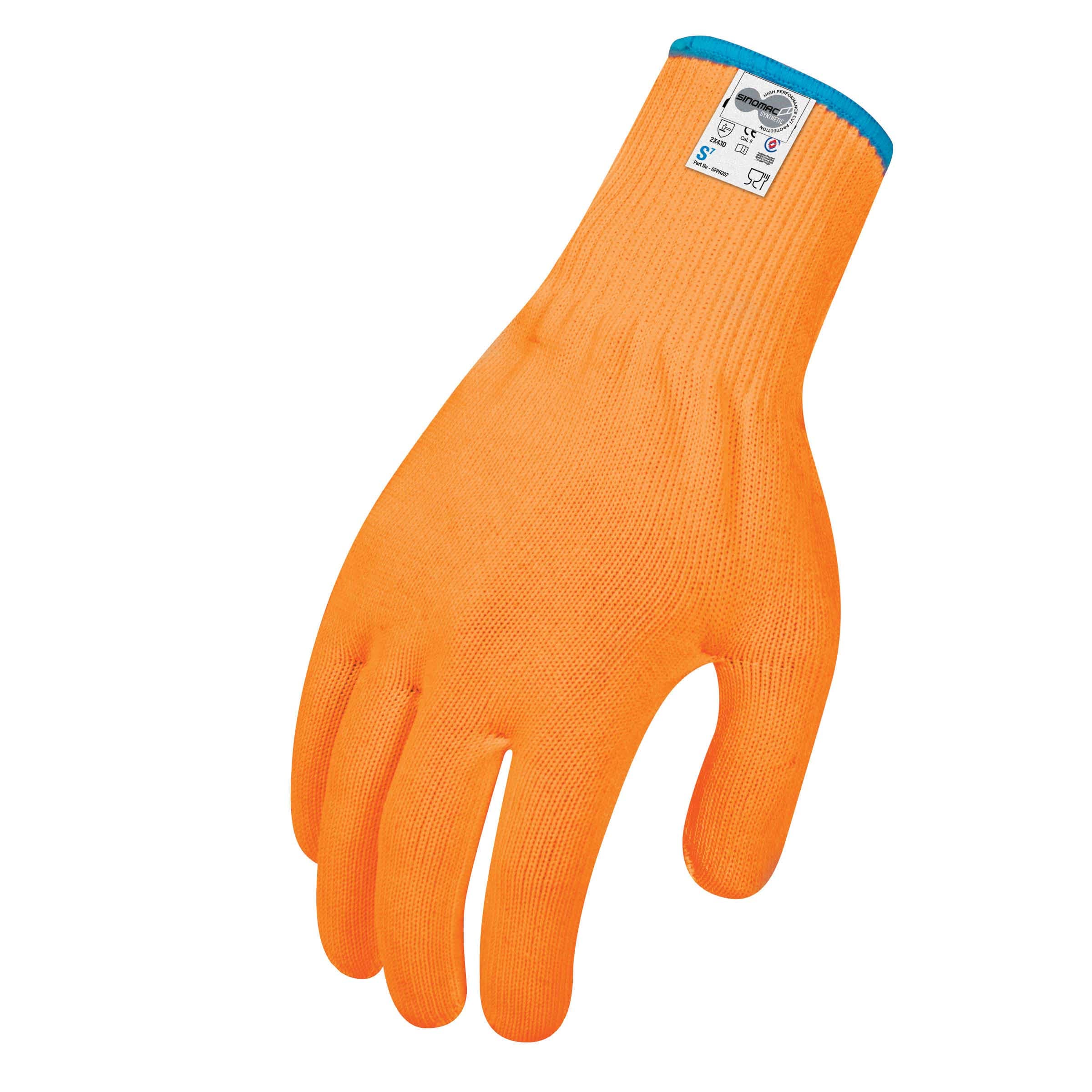 Force360 Cut 5 Hi-Vis Orange Food 13 Gauge Glove_1