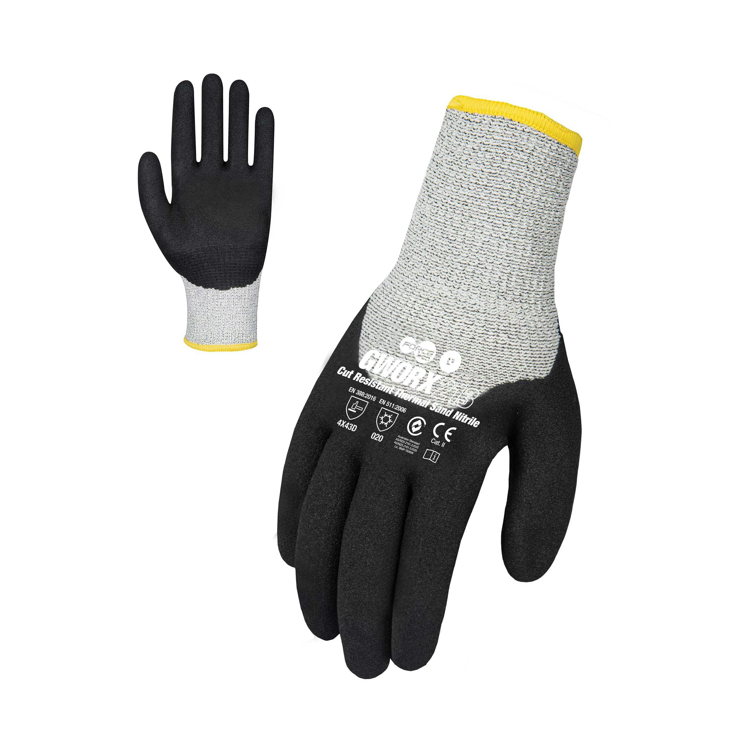 Force360 Worx Thermal Cut Level D Nitrile Glove